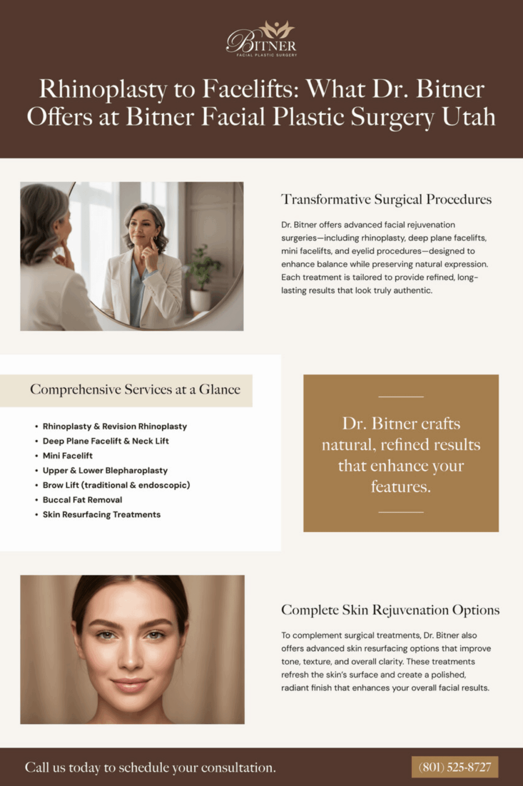 What Dr. Bitner Offers at Bitner Facial Plastic Surgery Utah